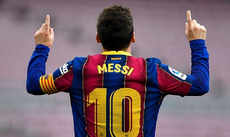 Messi đứng vị trí thứ 3 với 760 bàn thắng