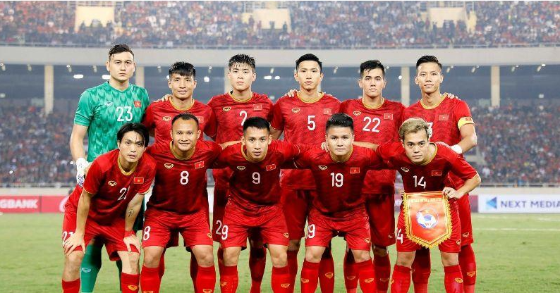 Một vài cầu thủ trong đội tuyển bóng đá quốc gia Việt Nam